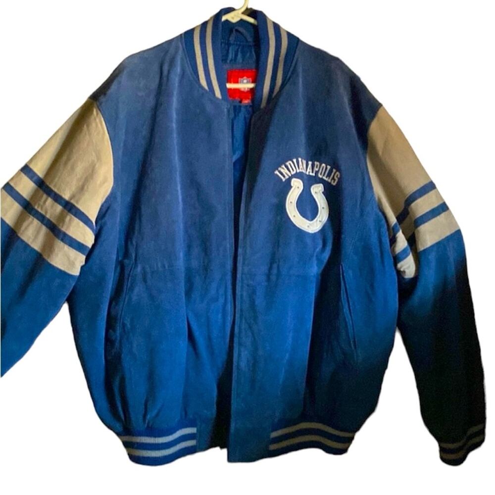 NFL 100% leather suede Indianapolis Colts coat